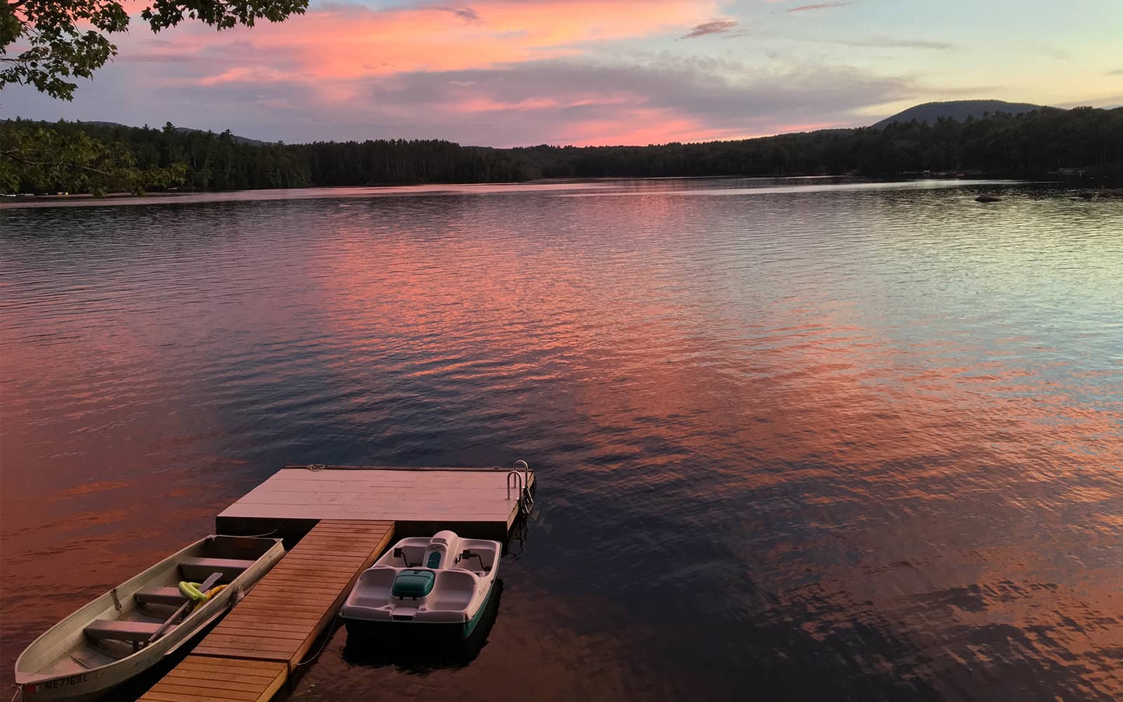 Lake Megunticook at dusk