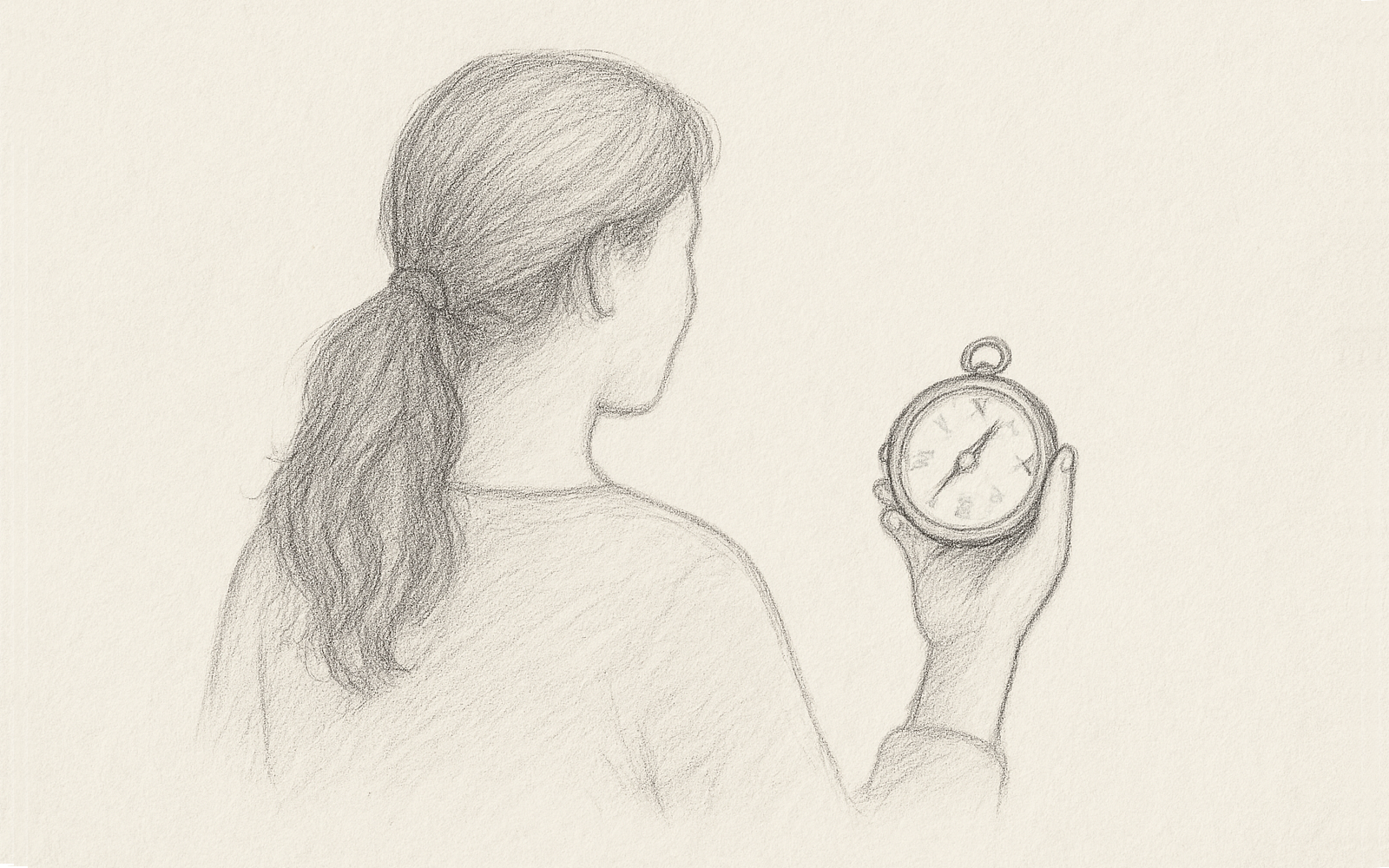 Silhouette of a person holding a compass, symbolizing inner direction and personal clarity.