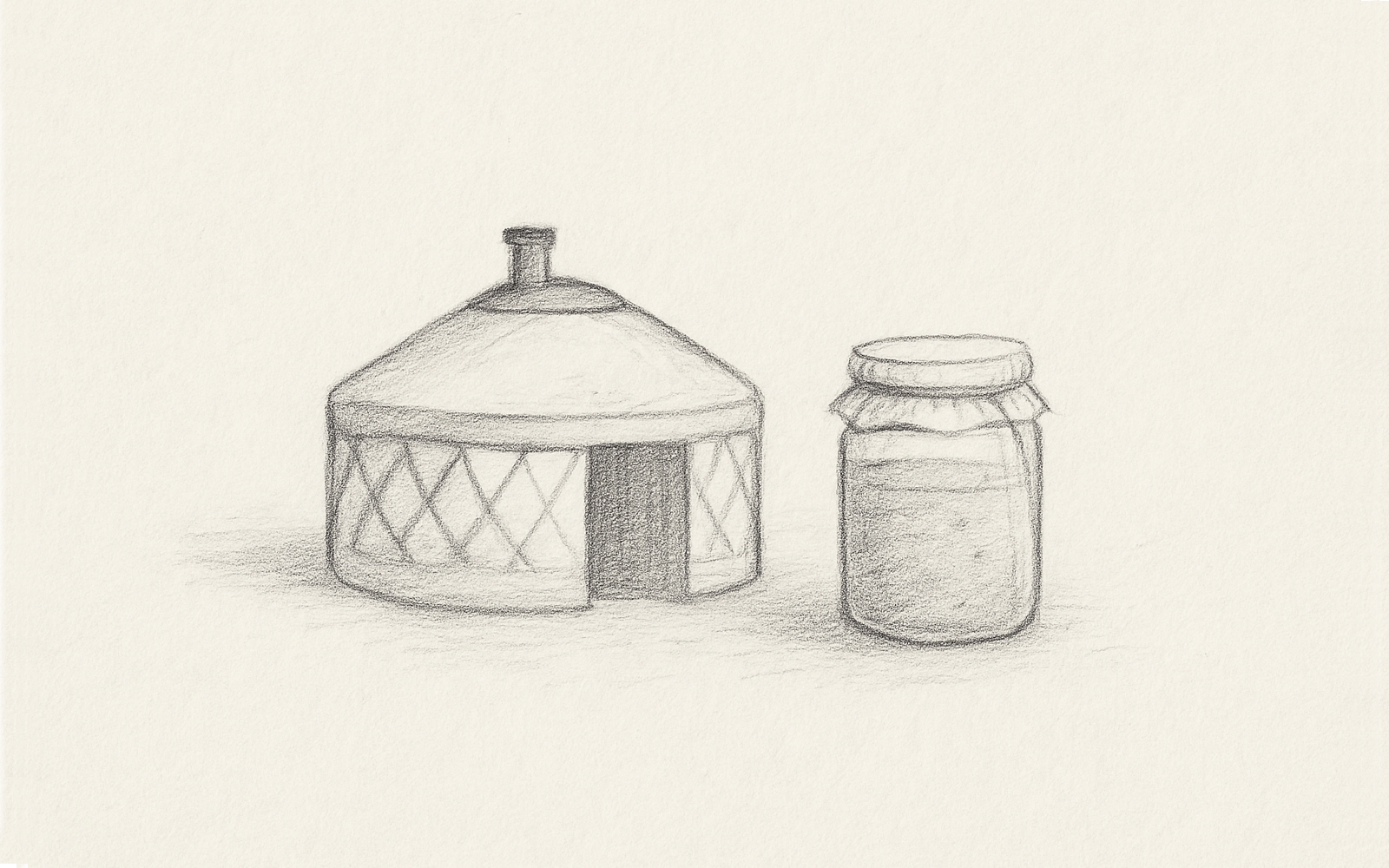 A single hand-drawn graphite path splitting into two, symbolizing a moment of life-changing decision.